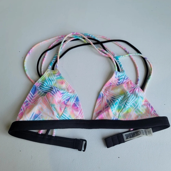 NWT Victoria's Secret Swim Top Triangle Bikini Strappy Crossback Wireless Sz XS - Picture 6 of 13